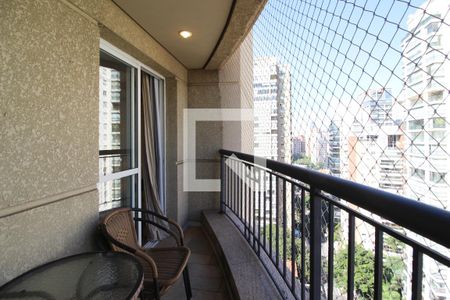 Varanda de apartamento para alugar com 2 quartos, 59m² em Vila Nova Conceição, São Paulo