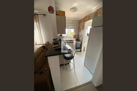 Sala/cozinha de apartamento à venda com 2 quartos, 48m² em Vila Alpina, Santo André
