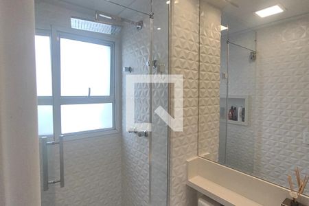 Banheiro da Suíte de apartamento à venda com 1 quarto, 62m² em Osvaldo Cruz, São Caetano do Sul