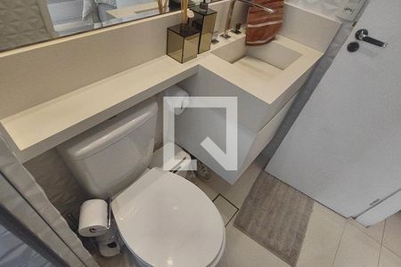 Banheiro da Suíte de apartamento à venda com 1 quarto, 62m² em Osvaldo Cruz, São Caetano do Sul