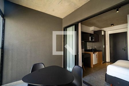 Varanda de kitnet/studio para alugar com 1 quarto, 25m² em Bela Vista, São Paulo