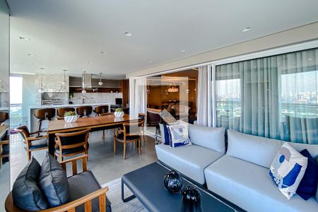 Varanda da Sala de apartamento à venda com 5 quartos, 250m² em Água Branca, São Paulo