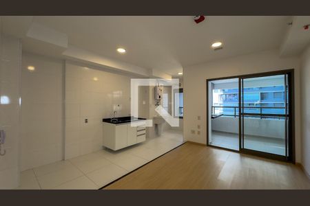 Sala, Cozinha e Área de Serviço de apartamento para alugar com 1 quarto, 67m² em Santo Amaro, São Paulo