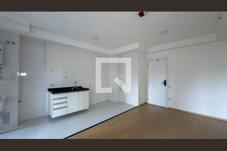 Sala, Cozinha e Área de Serviço de apartamento para alugar com 1 quarto, 50m² em Santo Amaro, São Paulo