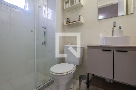 Banheiro da Suíte de apartamento para alugar com 1 quarto, 25m² em Paraíso do Morumbi, São Paulo