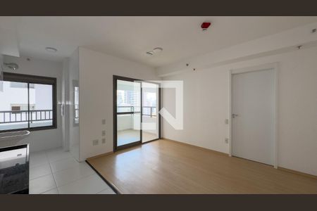 sala, Cozinha e Área de Serviço de apartamento para alugar com 1 quarto, 50m² em Santo Amaro, São Paulo