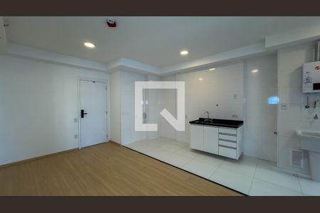 sala, Cozinha e Área de Serviço de apartamento para alugar com 1 quarto, 50m² em Santo Amaro, São Paulo