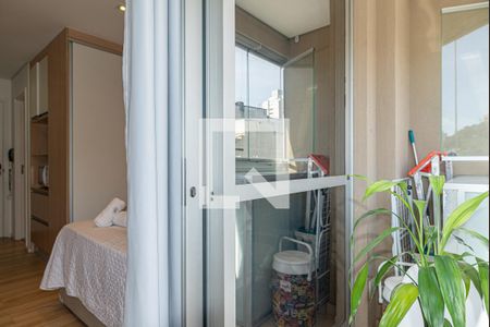 Varanda do Quarto de kitnet/studio para alugar com 1 quarto, 35m² em Consolação, São Paulo