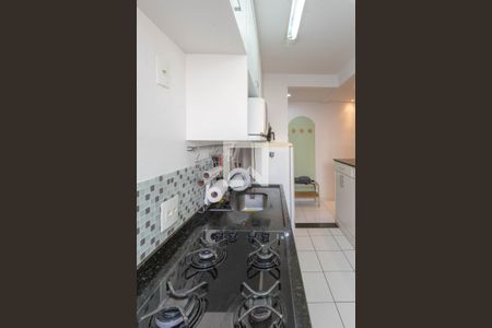 Cozinha de apartamento à venda com 2 quartos, 45m² em Loteamento Parque São Martinho, Campinas