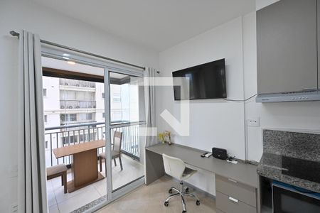 Sala/Quarto de kitnet/studio para alugar com 1 quarto, 34m² em Vila Clementino, São Paulo