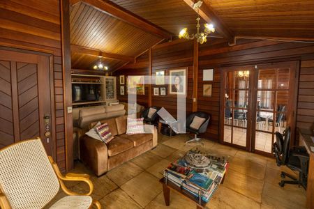 Sala de Estar de casa de condomínio à venda com 4 quartos, 2100m² em Morro do Chapéu, Nova Lima