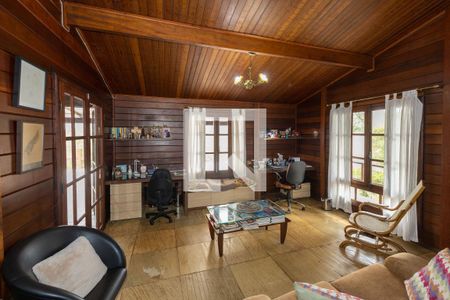 Sala de Estar de casa de condomínio à venda com 4 quartos, 2100m² em Morro do Chapéu, Nova Lima