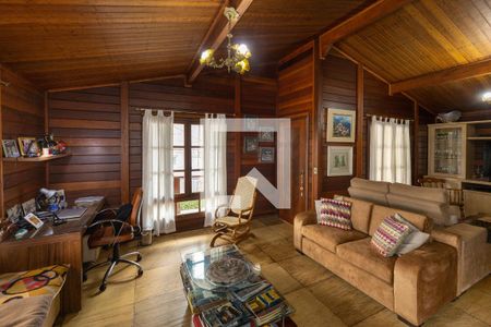 Sala de Estar de casa de condomínio à venda com 4 quartos, 2100m² em Morro do Chapéu, Nova Lima