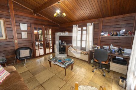 Sala de Estar de casa de condomínio à venda com 4 quartos, 2100m² em Morro do Chapéu, Nova Lima