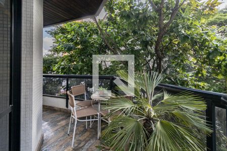 Varanda da Sala de apartamento para alugar com 4 quartos, 208m² em Indianópolis, São Paulo