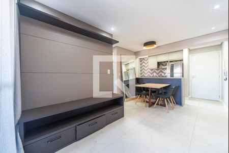 Sala de apartamento à venda com 2 quartos, 55m² em Vila Tibiriçá, Santo André