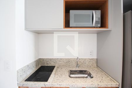 Cozinha de apartamento para alugar com 1 quarto, 24m² em Vila Nova Conceição, São Paulo