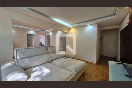 Sala  de apartamento à venda com 2 quartos, 71m² em Vila Guiomar, Santo André
