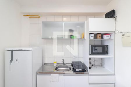 Quarto / Cozinha de kitnet/studio para alugar com 1 quarto, 24m² em Vila Campanela, São Paulo