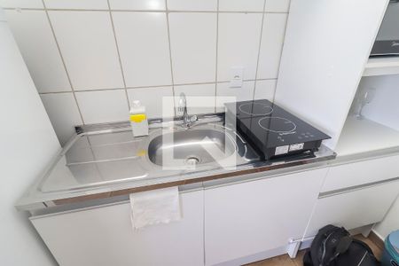 Quarto / Cozinha de kitnet/studio para alugar com 1 quarto, 24m² em Vila Campanela, São Paulo