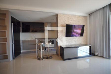 Sala de apartamento para alugar com 3 quartos, 117m² em Barreiros, São José