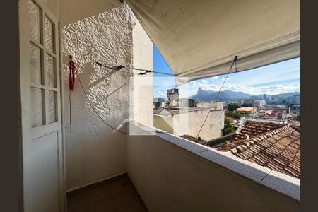 Varanda da sala de apartamento para alugar com 1 quarto, 42m² em Urca, Rio de Janeiro