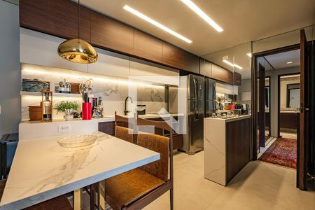 Sala/Cozinha de apartamento para alugar com 2 quartos, 63m² em Cerqueira César, São Paulo