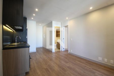 Sala/Cozinha de apartamento para alugar com 1 quarto, 44m² em Indianópolis, São Paulo