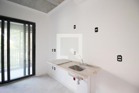 Cozinha de apartamento à venda com 1 quarto, 38m² em Vila Clementino, São Paulo