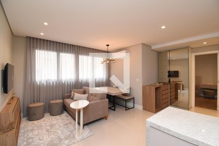 Sala/Cozinha de apartamento para alugar com 1 quarto, 50m² em São Francisco, Curitiba