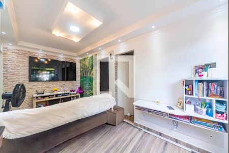 Sala de apartamento à venda com 2 quartos, 54m² em Jardim Santo André Cdhu, Santo André