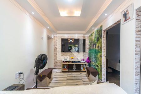 Sala de apartamento à venda com 2 quartos, 54m² em Jardim Santo André Cdhu, Santo André