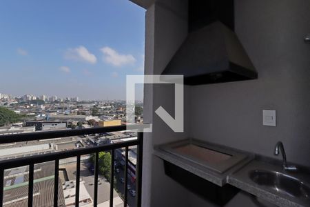 Varanda da Sala de apartamento à venda com 2 quartos, 54m² em Utinga, Santo André