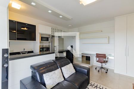 Sala/Cozinha de apartamento para alugar com 1 quarto, 51m² em Campo Belo, São Paulo