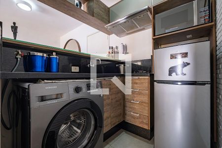Sala/Cozinha de apartamento à venda com 1 quarto, 42m² em Jardim Paulista, São Paulo
