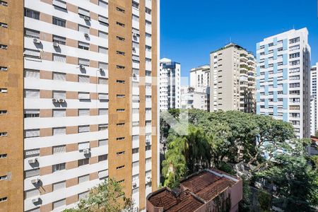 Sala/Cozinha - Vista de apartamento à venda com 1 quarto, 42m² em Jardim Paulista, São Paulo