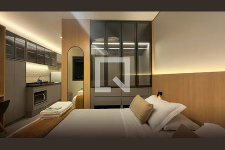 Sala/Quarto de apartamento à venda com 1 quarto, 26m² em Vila Olímpia, São Paulo