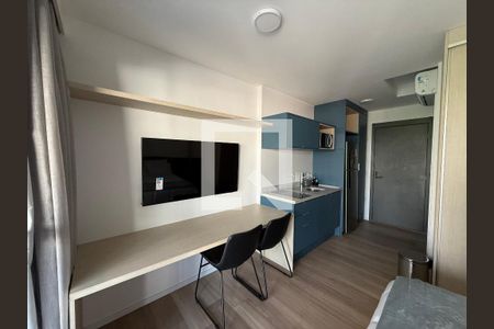 Cozinha/Quarto de kitnet/studio para alugar com 1 quarto, 31m² em Higienópolis, São Paulo