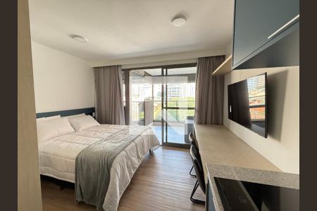 Cozinha/Quarto de kitnet/studio para alugar com 1 quarto, 31m² em Higienópolis, São Paulo