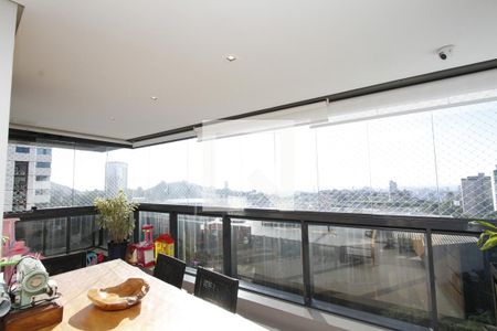 Varanda da Sala de apartamento à venda com 4 quartos, 154m² em Belvedere, Belo Horizonte