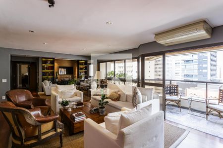 Sala de apartamento à venda com 4 quartos, 190m² em Jardim Paulista, São Paulo
