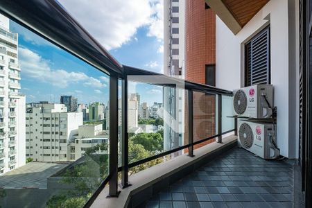 Sala/Cozinha - Varanda de apartamento para alugar com 1 quarto, 57m² em Pinheiros, São Paulo
