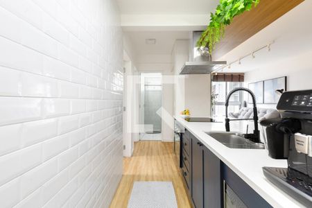 Cozinha de apartamento para alugar com 2 quartos, 60m² em Centro, Florianópolis