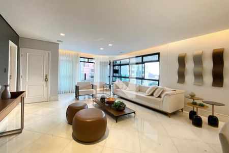 Sala de apartamento à venda com 4 quartos, 195m² em Funcionários, Belo Horizonte