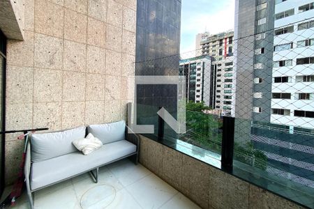 Varanda da Sala de apartamento à venda com 4 quartos, 195m² em Funcionários, Belo Horizonte