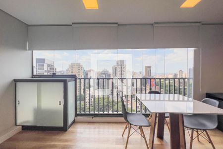 Varanda de kitnet/studio para alugar com 1 quarto, 39m² em Paraíso, São Paulo
