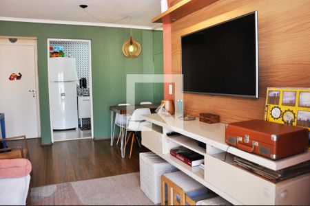 Detalhe - Sala e Sala de Jantar de apartamento à venda com 3 quartos, 60m² em Vila Mangalot, São Paulo