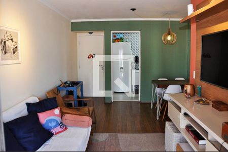 Detalhe - Sala e Sala de Jantar de apartamento à venda com 3 quartos, 60m² em Vila Mangalot, São Paulo