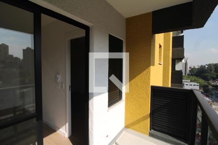 Sala / Cozinha - Varanda de kitnet/studio para alugar com 1 quarto, 26m² em Vila Dom Pedro Ii, São Paulo