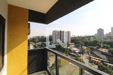 Sala / Cozinha - Varanda de kitnet/studio para alugar com 1 quarto, 26m² em Vila Dom Pedro Ii, São Paulo